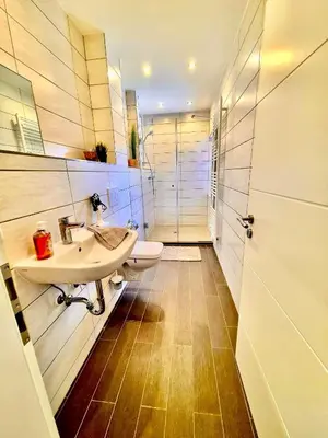 Ein Badezimmer in der Unterkunft Ferien-Füchse Braunlage