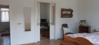 Ein Bett oder Betten in einem Zimmer der Unterkunft Ferienwohnung Wagner