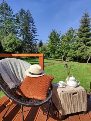 Ein Garten an der Unterkunft Ferienhaus Birkholz Harz