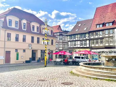 Das Gebäude in dem sich die Ferienwohnung befindet