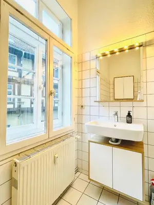 Ein Badezimmer in der Unterkunft Fachwerkträume - 35m² Weltkulturerbe