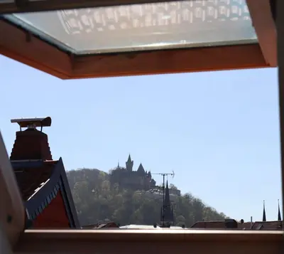 Ein allgemeiner Bergblick oder ein Berglick von der Ferienwohnung aus