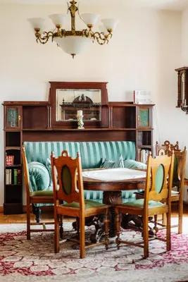 Ein Sitzbereich in der Unterkunft Unik Villa- Luxus FeWo im Oberharz