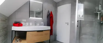 Ein Badezimmer in der Unterkunft Premium-Plus-Ferienhaus Skadi I