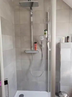 Ein Badezimmer in der Unterkunft Premium-Plus-Ferienhaus Skadi I