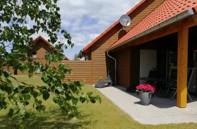 Ein Garten an der Unterkunft Premiumferienhaus Surya
