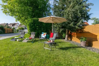 Ein Garten an der Unterkunft Ferienhaus Andrea