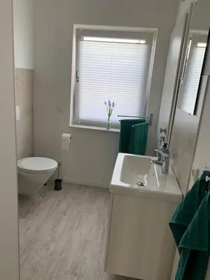 Ein Badezimmer in der Unterkunft Ferienhaus Am Bodestein