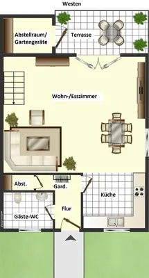 Grundriss der Unterkunft Ferienhaus Hödur