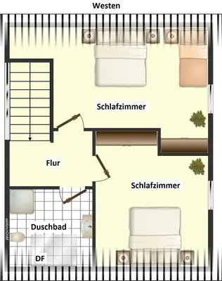 Grundriss der Unterkunft Ferienhaus Hödur
