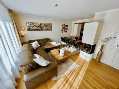 Ein Sitzbereich in der Unterkunft Haus-Holiday Walkenried/ Harz -Fewo 1-