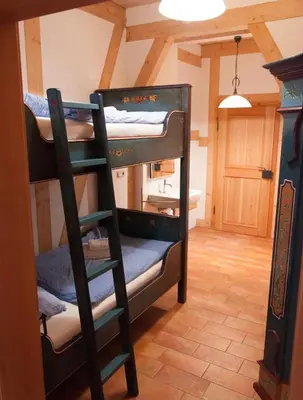 Ein Bett oder Betten in einem Zimmer der Unterkunft Das Ferienhaus Wernigerode - direkt 