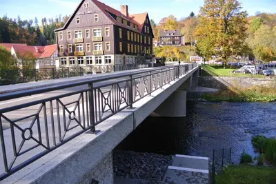 Das Gebäude in dem sich die Ferienwohnung befindet