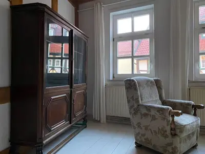 Ein Sitzbereich in der Unterkunft Haus Anastasia