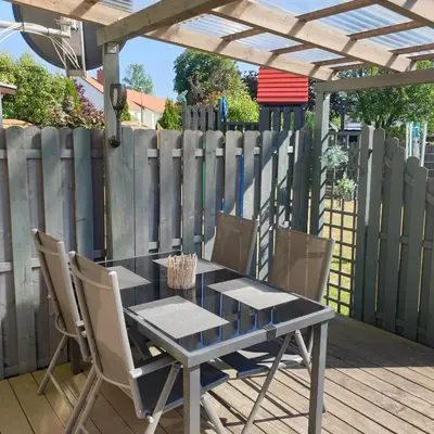 Ein Balkon oder eine Terrasse in der Unterkunft Feha ehemaliger Stall