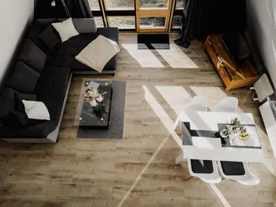 Ein Sitzbereich in der Unterkunft Holiday Home Hexenhaus im Harz by Interhome