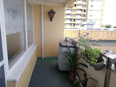 Ein Balkon oder eine Terrasse in der Unterkunft Wohnung 416, Am Kurpark 3, 38700 Braunlage
