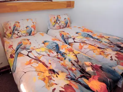Ein Bett oder Betten in einem Zimmer der Unterkunft Wohnung 416, Am Kurpark 3, 38700 Braunlage
