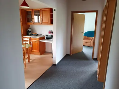 Küche/Küchenzeile in der Unterkunft Ferienwohnung Stiege
