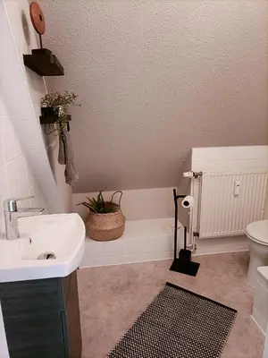 Ein Badezimmer in der Unterkunft Bergsteigerbude