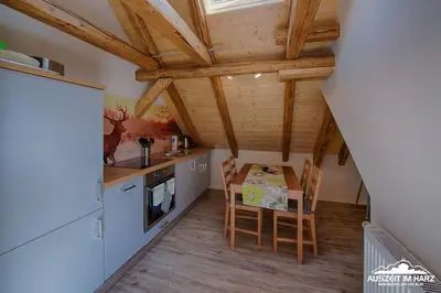 Küche/Küchenzeile in der Unterkunft Auszeit im Harz - Haus 2 Wohnung 5