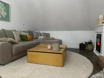 Ein Sitzbereich in der Unterkunft Manjana`s Waldblick