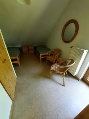 Ein Sitzbereich in der Unterkunft HarzZeit - die Ferienwohnung mit 2 Schlafzimmern