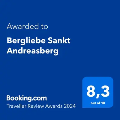 Ein Zertifikat, Auszeichnung, Logo oder anderes Dokument, das in der Unterkunft Bergliebe Sankt Andreasberg ausgestellt ist