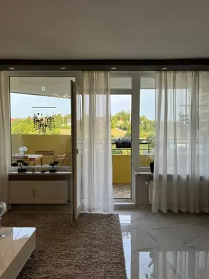 Ein Sitzbereich in der Unterkunft Gemütliche Ferienwohnung 479 mit Pool, Sauna & wunderschöner Aussicht in Braunlage-Hohegeiß