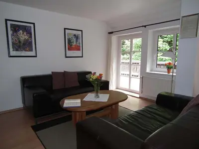 Ein Sitzbereich in der Unterkunft Ferienwohnung Nexö, 65 qm, 2 Schlafzimmer N8