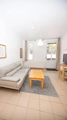 Ein Sitzbereich in der Unterkunft Ferienwohnung Forsthaus am Brocken, 40 qm, 1 Schlafzimmer F4