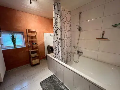 Ein Badezimmer in der Unterkunft Bienenhof Illers