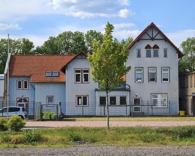 Das Gebäude in dem sich die Ferienwohnung befindet