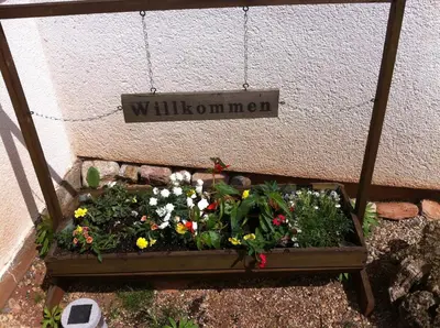Ein Garten an der Unterkunft Jeanny´s Ferienwohnung