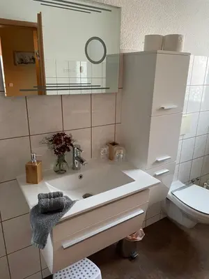 Ein Badezimmer in der Unterkunft Jeanny´s Ferienwohnung