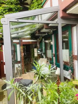 Ein Garten an der Unterkunft Ferienwohnung „Familie Mehle“