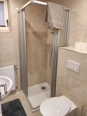 Ein Badezimmer in der Unterkunft Gästehaus Harzklause 1