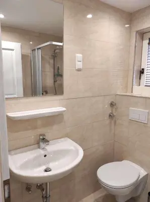 Ein Badezimmer in der Unterkunft Gästehaus Harzklause 3