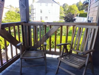 Ein Balkon oder eine Terrasse in der Unterkunft Superior Komfort Suite 90m2 bis 5 Personen im Jugendstil - Gründerzeit Villa im Harz