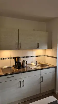 Küche/Küchenzeile in der Unterkunft Ferienwohnung Braunlage - gemütliche Auszeit