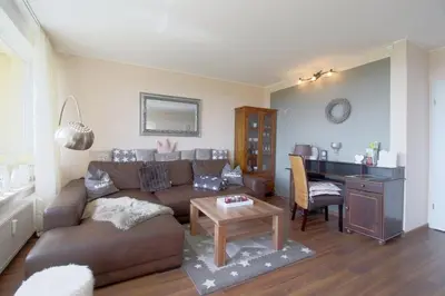 Ein Sitzbereich in der Unterkunft Apartment 473
