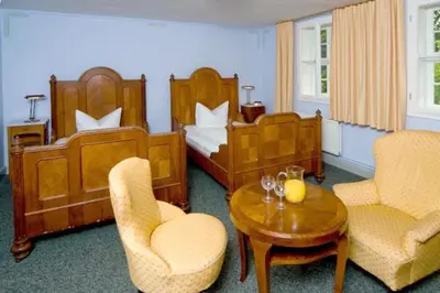 Ein Sitzbereich in der Unterkunft Kloster Drübeck