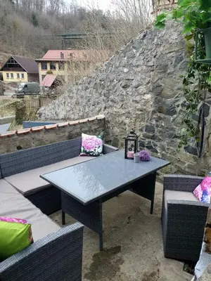 Ein Patio oder anderer Außenbereich in der Unterkunft Ferienwohnungen im Kreuztal