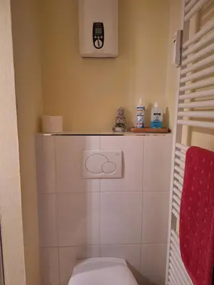Ein Badezimmer in der Unterkunft Luxus-Wohnung am Nationalpark Harz für Aktivurlaub