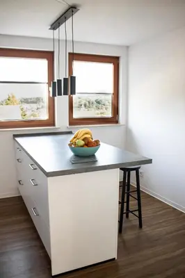 Küche/Küchenzeile in der Unterkunft Ferienwohnung am Bollrich