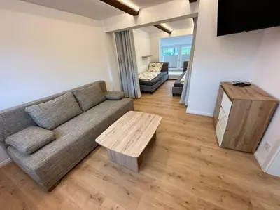 Ein Sitzbereich in der Unterkunft Ferienhaus im Altstadtzentrum