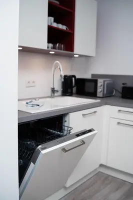 Küche/Küchenzeile in der Unterkunft Penthouse Brockenblick 381