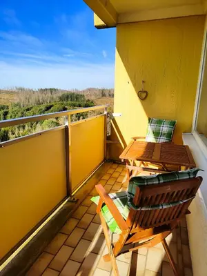 Ein Balkon oder eine Terrasse in der Unterkunft Apartment Bergzauber - traumhafter Ausblick & Pool