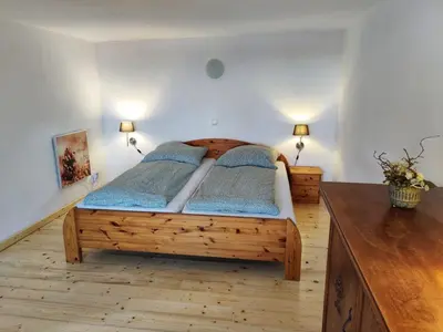 Ein Bett oder Betten in einem Zimmer der Unterkunft Ferienhaus Hans