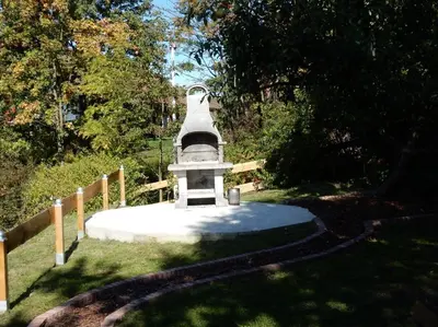 Ein Garten an der Unterkunft Fünf Harzer Berge Sonnenberg